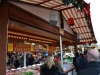 Süßgkeiten Stand auf dem Weihnachtsmarkt in London