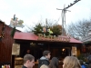 Deutsche Bratwurst auf dem Weihnachtsmarkt in London