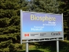 Schild zum Biosphere Musee