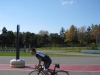 Rennradfahrer auf der Gilles Villeneuve