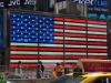 Leuchtende USA Flagge am Time Square