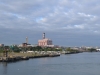 Ein Blick über den Hafen auf Boston