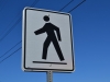 Achtung Fußgänge Schild