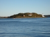 Insel in der Fahrspur des Hafen Halifax