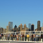 Skyline von New York von dem Sonnendeck der Aida Bella aus