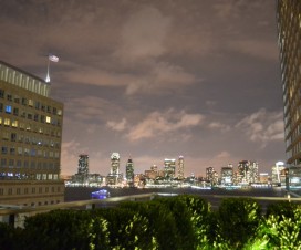 Aussicht von der Roof Top Bar im Conrad New York