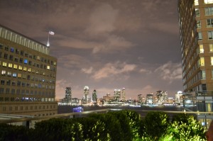 Aussicht von der Roof Top Bar im Conrad New York