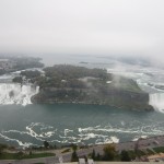 Blick vom Skylon Tower auf die Niagara Fälle