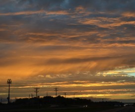 Sonnenuntergang in Indiana, USA