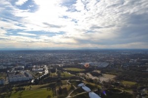 München und die Alpen