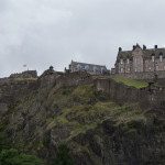 Edinburgh Castle mit Union Jack
