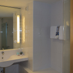 Badezimmer im Novotel Barcelona City