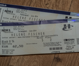 Eintrittskarten Helene Fischer Farbenspiel Live 2014 Hannover