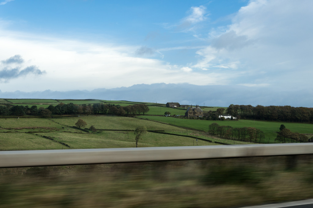 Landschaft auf dem Roadtrip in mitten Englands