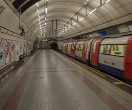 Typisch für London: die U-Bahn