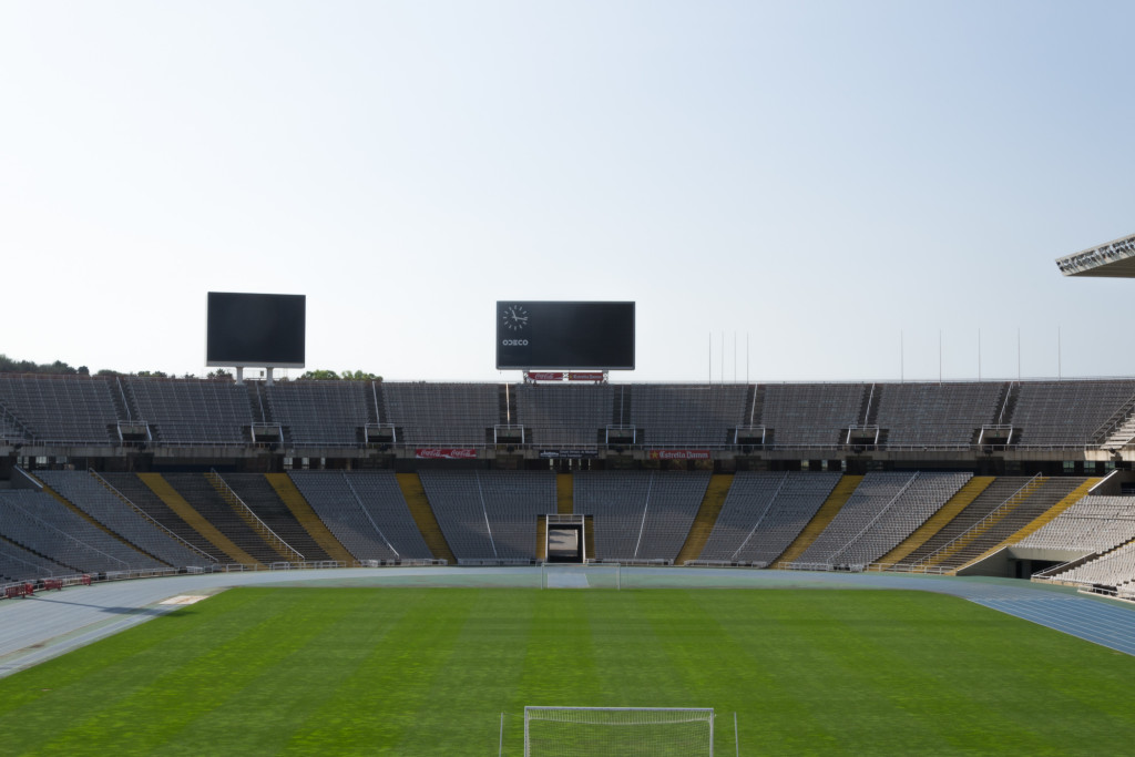 Innenansicht Olympiastadion Barcelona