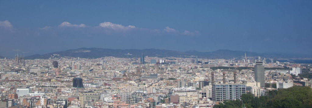 Panorama von Barcelona