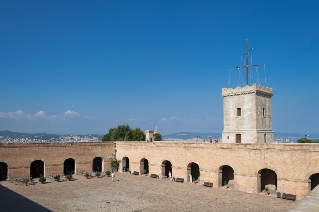 Innenhof von Montjuïc Castle