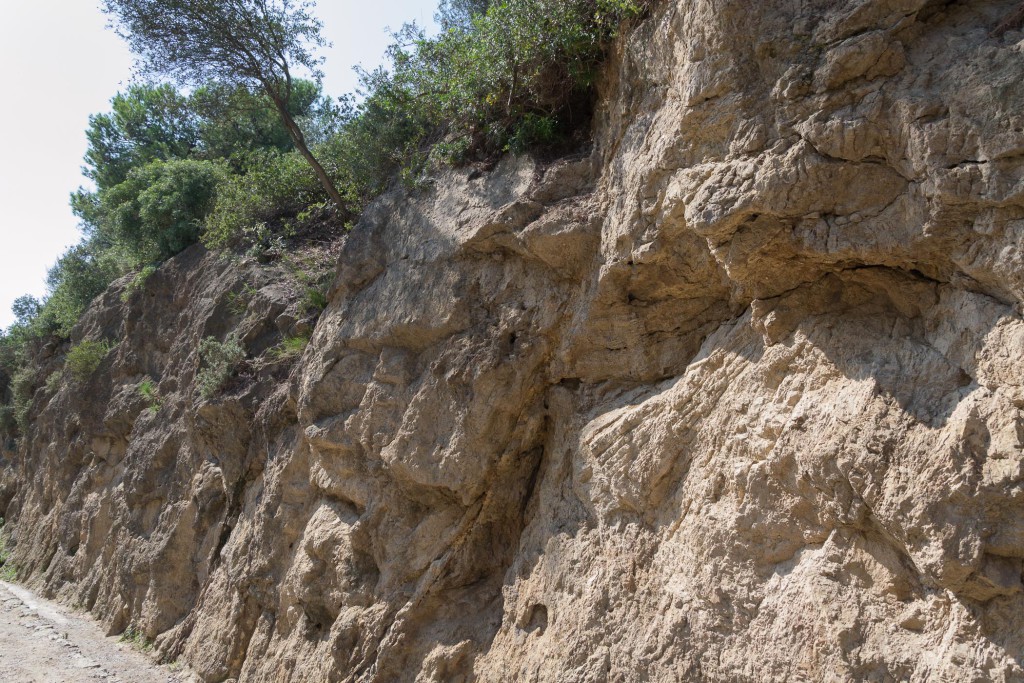 Park Güel - naturbelassener Fels