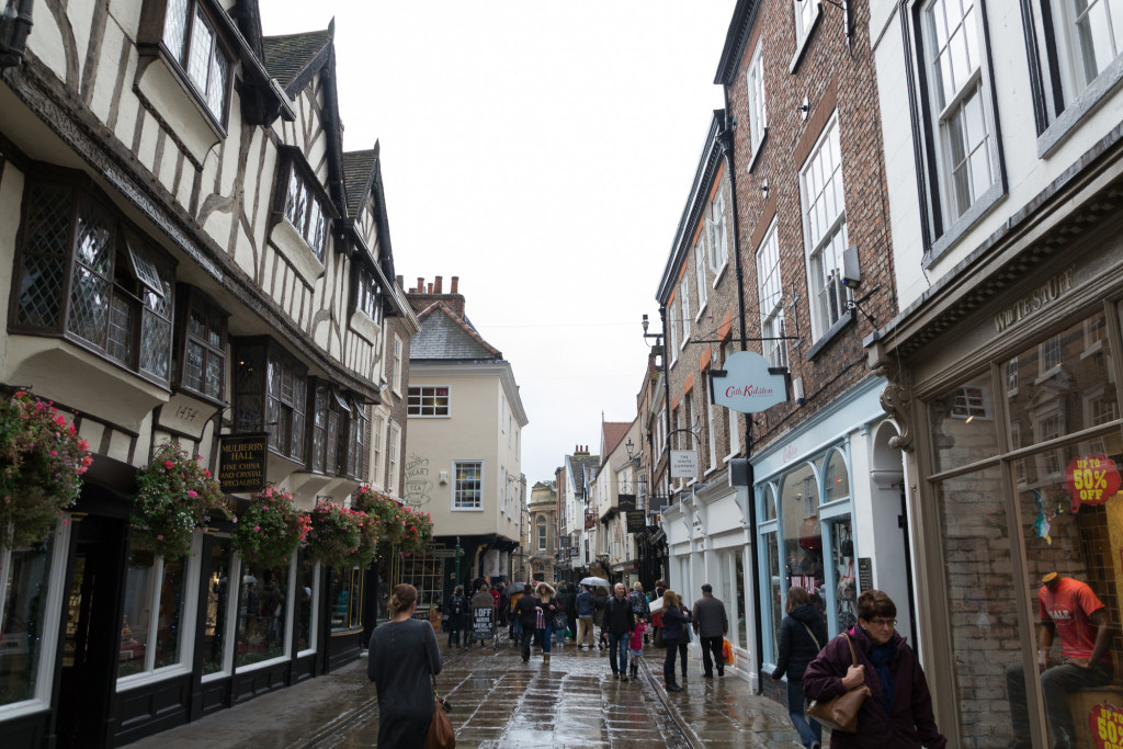 Schmale Gasse in der Alstadt Yorks