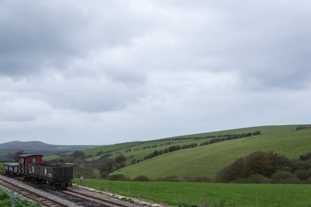 Blick über Southern Railway und Landschaft