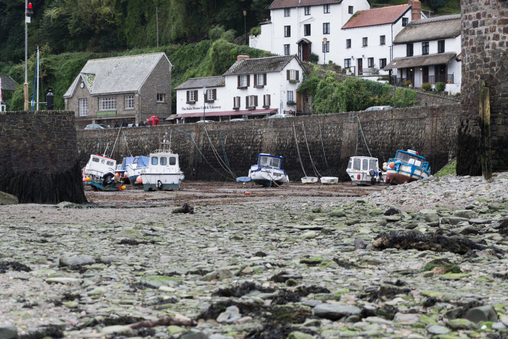 Das Wasser in Lynmouth ist immer noch nicht wieder da.