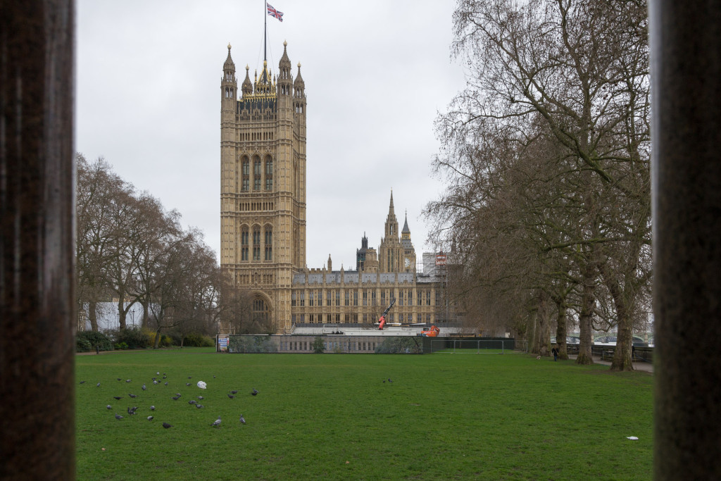 Palace of Westminster in London