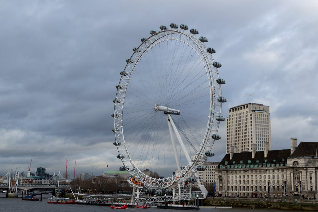 London Eye - es dreht sich ganz langsam
