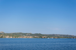 Der erste Blick auf das Meer mit Sonne