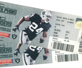 NFL Tickets 2014 Oakland Raiders - Miami Dolphins