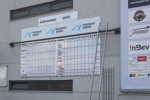 Neue Bult Langenhagen Rennbahn - Rennen Ergebnis Tafel