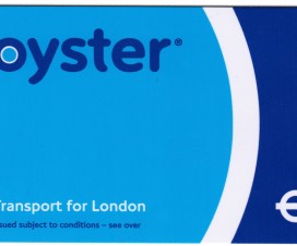 Meine Oyster Card zum U-Bahn fahren in London