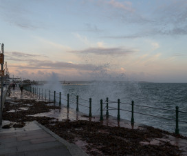 Cornwall Urlaub: Penzance - Das Wetter kommt über die Befestigung