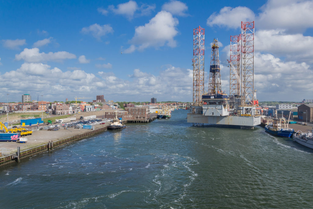 Immer noch schönes Wetter beim Blick zurück nach Ijmuiden