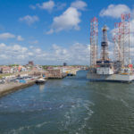 Immer noch schönes Wetter beim Blick zurück nach Ijmuiden