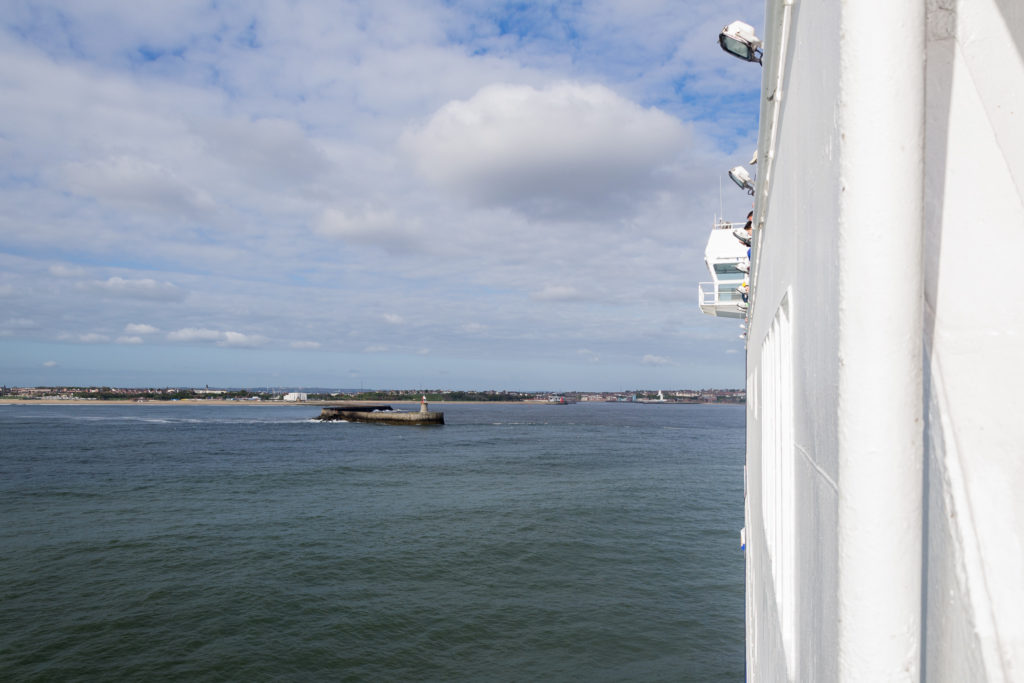 Die Tyne kommt in Sicht, der Ort hier müsste South Shields sein