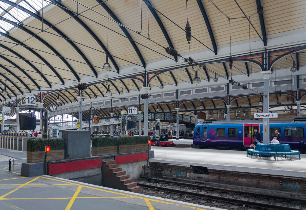 Wieder einmal in Newcastle am Hauptbahnhof