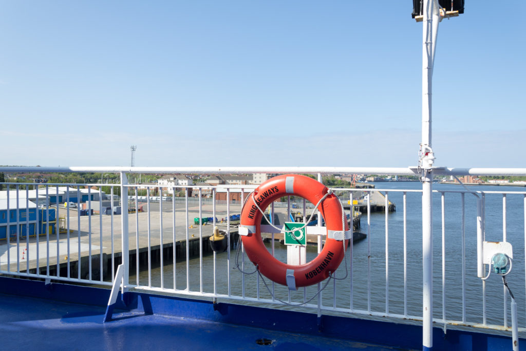 Auf auf der King Seaways - Rettungsring