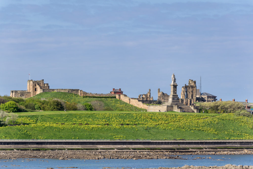 Tynemouth Castle im Sonnenschein