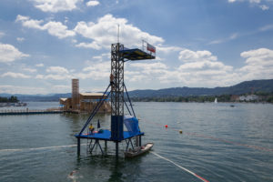 10 Meter Sprungturm im Zürichsee