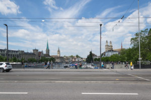 Blick in die Altstadt von Zürich