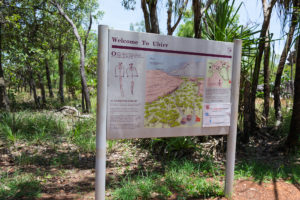 Ubirr Rock Hinweisschild