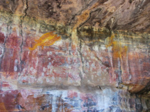 Wandzeichnungen am Ubirr Rock