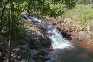Wasserfall mit warmen Wasser