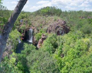 Florence Falls von oben Panorama Aufnahme