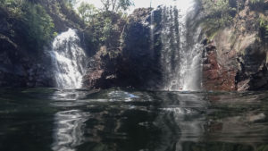 Florence Falls, im Wasser aufgenommen