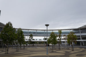 Graues Wetter am Flughafen Adelaide