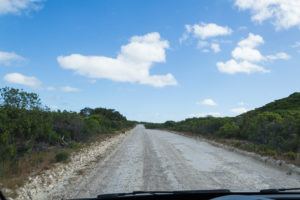 Schotterstraße auf Kangaroo Island