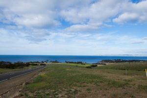 Blick auf das Australische Festland - am Horizont zu erahnen