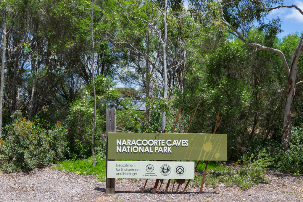 Schild: Naracoorte Caves National Park